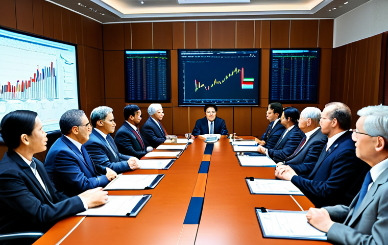 외환관리사와 외환 정책 자문 사례 - **Professional Forex Manager:** "A serious, fully clothed businesswoman in a modern office setting, ...