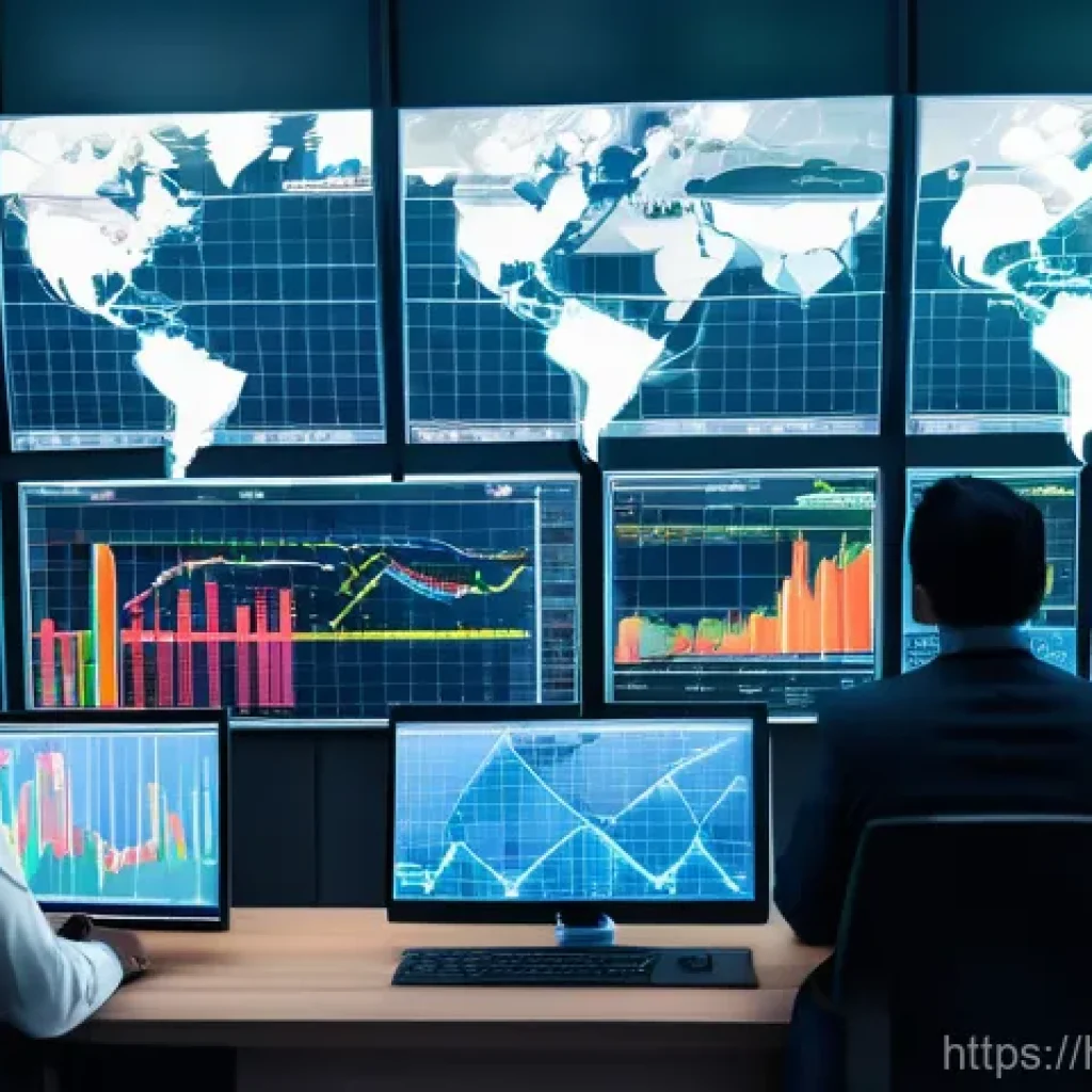 외환관리사와 암호화폐 실무 - **Prompt:** A dynamic and modern visual representing the global Forex market. In the foreground, a d...