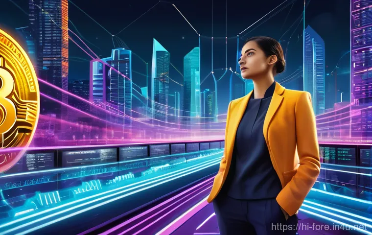 외환관리사와 암호화폐 실무 - **Prompt:** A dynamic and modern visual representing the global Forex market. In the foreground, a d...