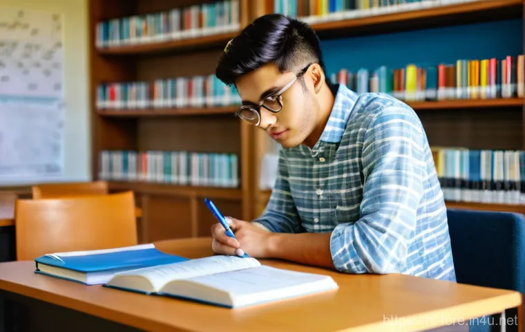 외환관리사 시험 과락 방지 전략 - **Prompt 1: Deep Dive into the Syllabus**
"A bright, well-organized study desk bathed in warm, n...