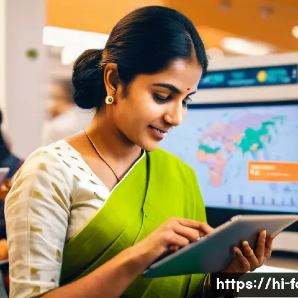 외환관리사와 환율 위험 관리 사례 - **Prompt:** A dynamic, wide-angle shot depicting diverse individuals interacting with the concept of...