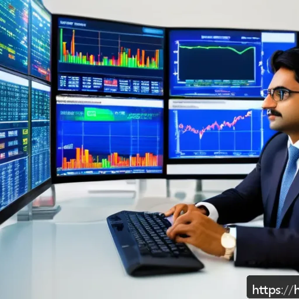 외환관리사와 외환 거래 플랫폼 비교 - A professional Indian financial advisor in a modern office setting, analyzing complex forex market c...